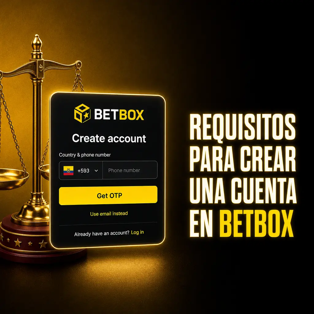 Requisitos para crear una cuenta en Betbox Argentina